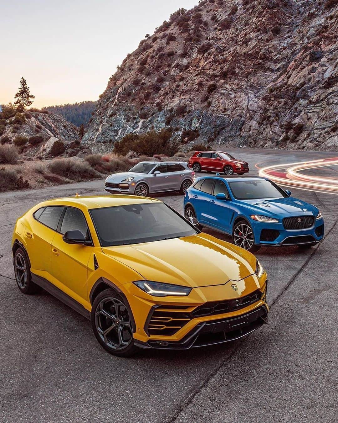 CARLiFESTYLEさんのインスタグラム写真 - (CARLiFESTYLEInstagram)「Which one would you pick? 1. Lamborghini Urus ( 641hp ) 2. Jaguar F-Pace SVR ( 550hp ) 3. Porsche Cayenne Turbo ( 541hp ) 4. Bentley Bentayga ( 600hp ) Photo @williamwalker #carlifestyle @motortrend」7月20日 22時26分 - carlifestyle