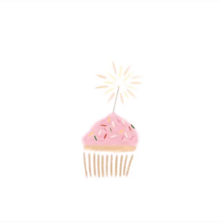 Apricots Artのインスタグラム：「Happy birthday Mina!🥳🧁🎈 . #apricotsart」