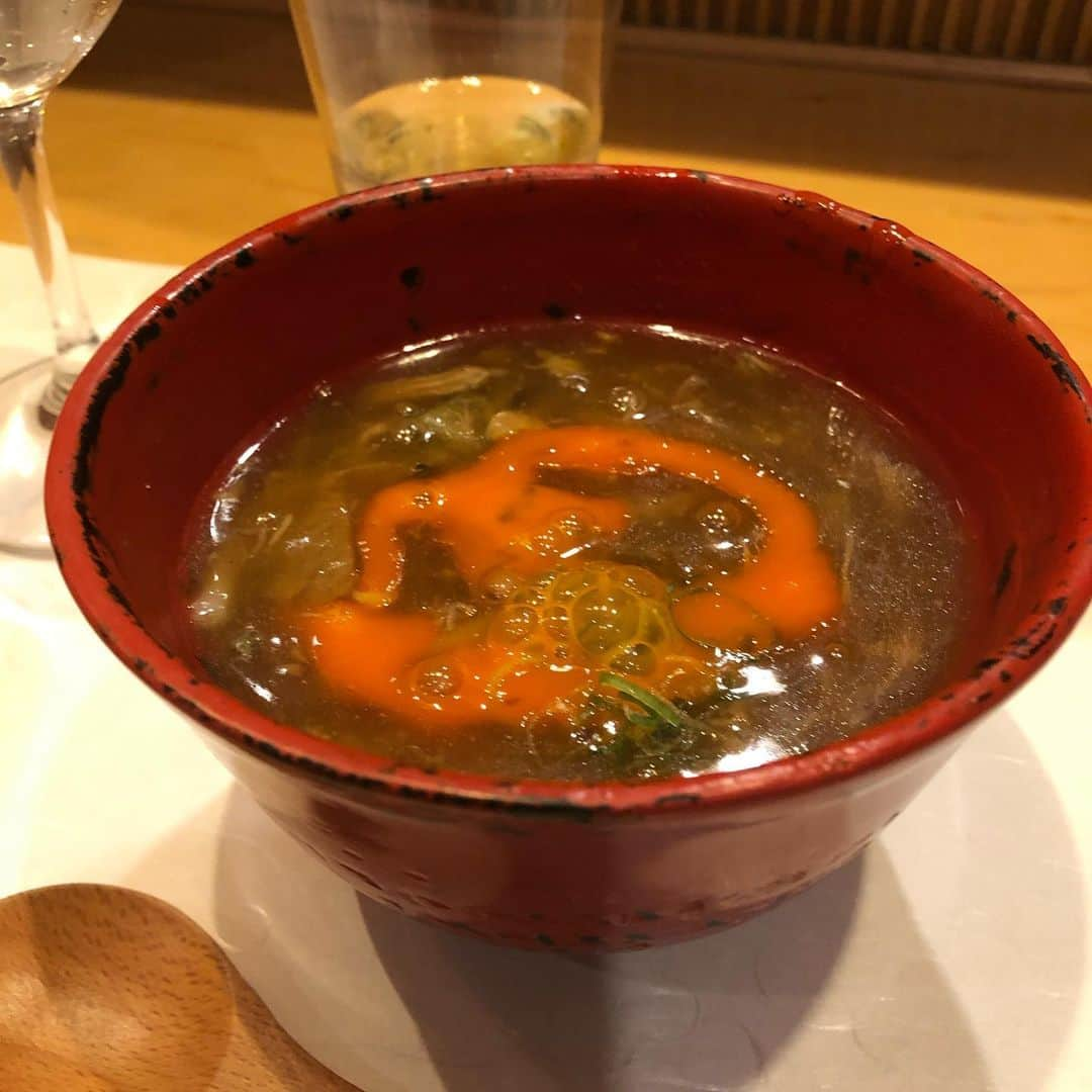 chai0219さんのインスタグラム写真 - (chai0219Instagram)「美味しいすぎる昨夜の食事❤︎ 幸せ〜♪ たくさん食べてお腹いっぱいだったけどシメのスッポンのカレーうどん食べたくて小さいサイズでいただきました😍」7月20日 21時53分 - chai0219