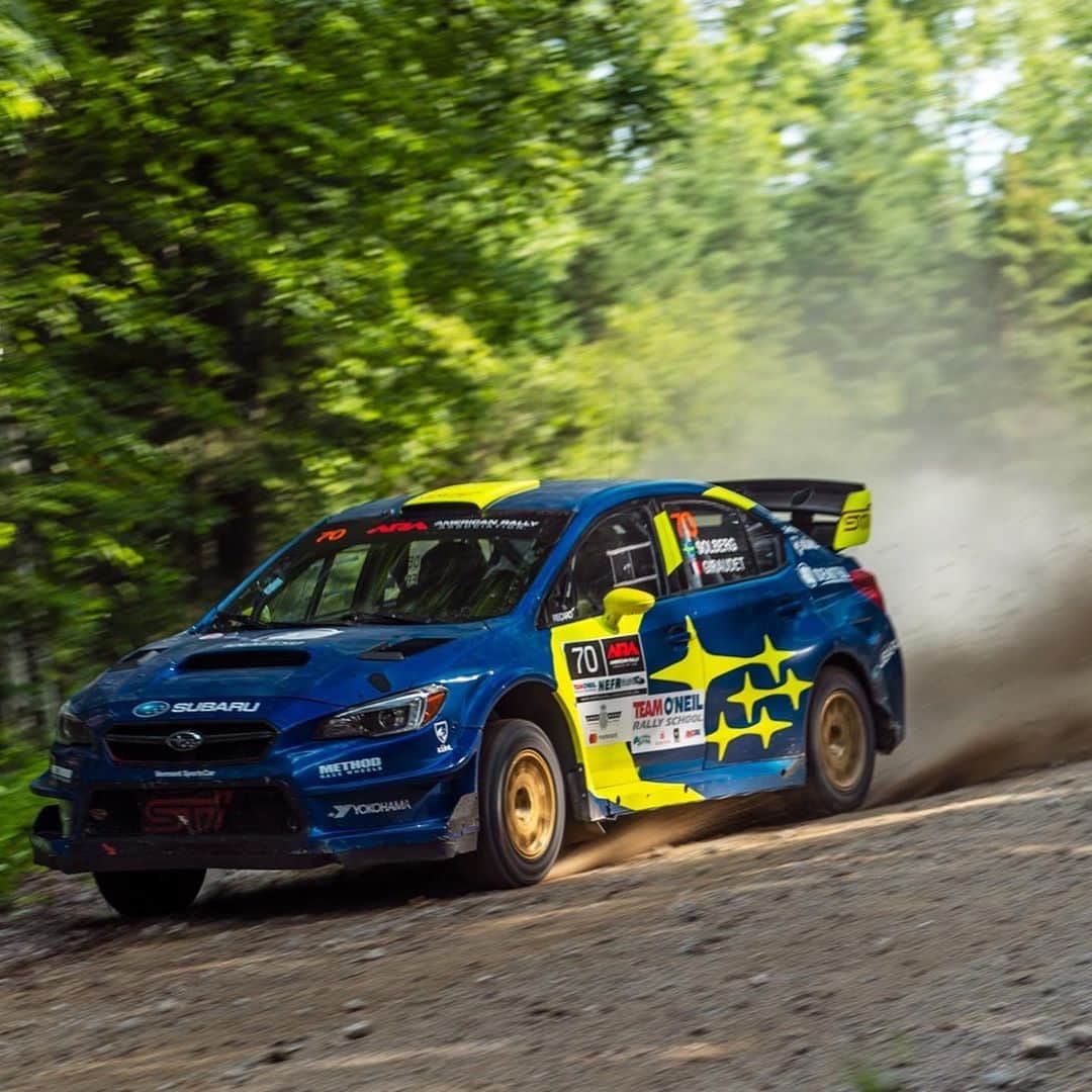 Subaru Rally Team USAさんのインスタグラム写真 - (Subaru Rally Team USAInstagram)「⚡️Day2 of the @newenglandforestrally starts now! Check out our stories all day and DM us your #NEFR photos and videos to be featured! @ara_rally @subaru_usa」7月20日 21時56分 - subarumotorsportsusa