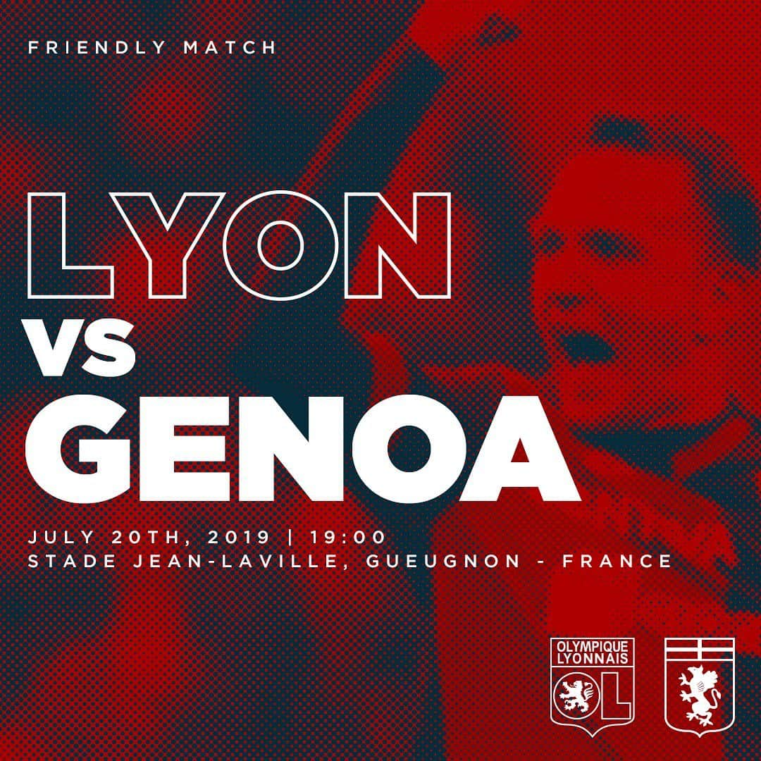 ジェノアCFCさんのインスタグラム写真 - (ジェノアCFCInstagram)「⚽️ Questa sera alle ore 1️⃣9️⃣ andrà in scena allo stadio Jean-Laville di Gueugnon #LyonGenoa, terzo match amichevole del Grifone di mister #Andreazzoli. 🔴🔵 Forza ragazzi!」7月20日 17時31分 - genoacfc