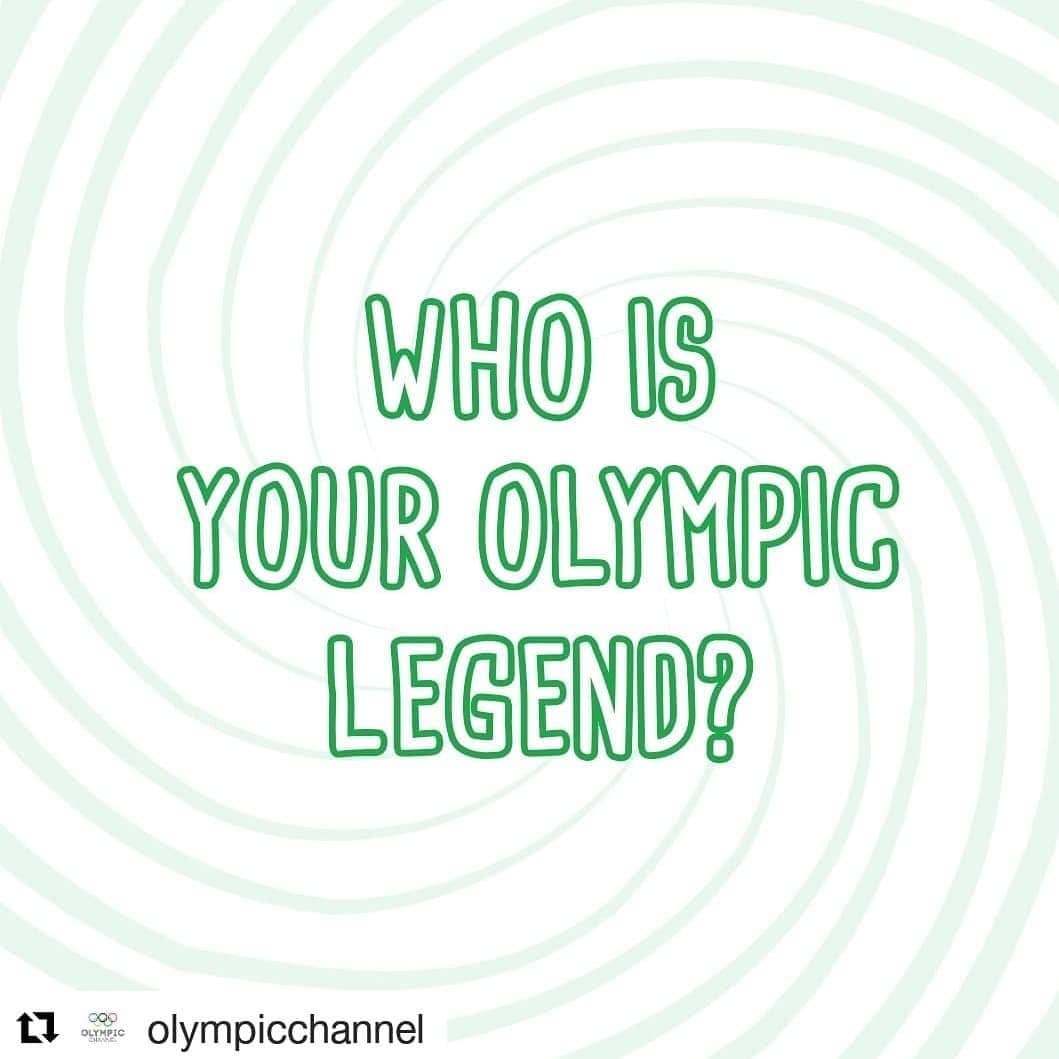 オリンピックさんのインスタグラム写真 - (オリンピックInstagram)「🤔 @olympicchannel #Repost • • • Who's the first person to come to mind?」7月20日 18時29分 - olympics