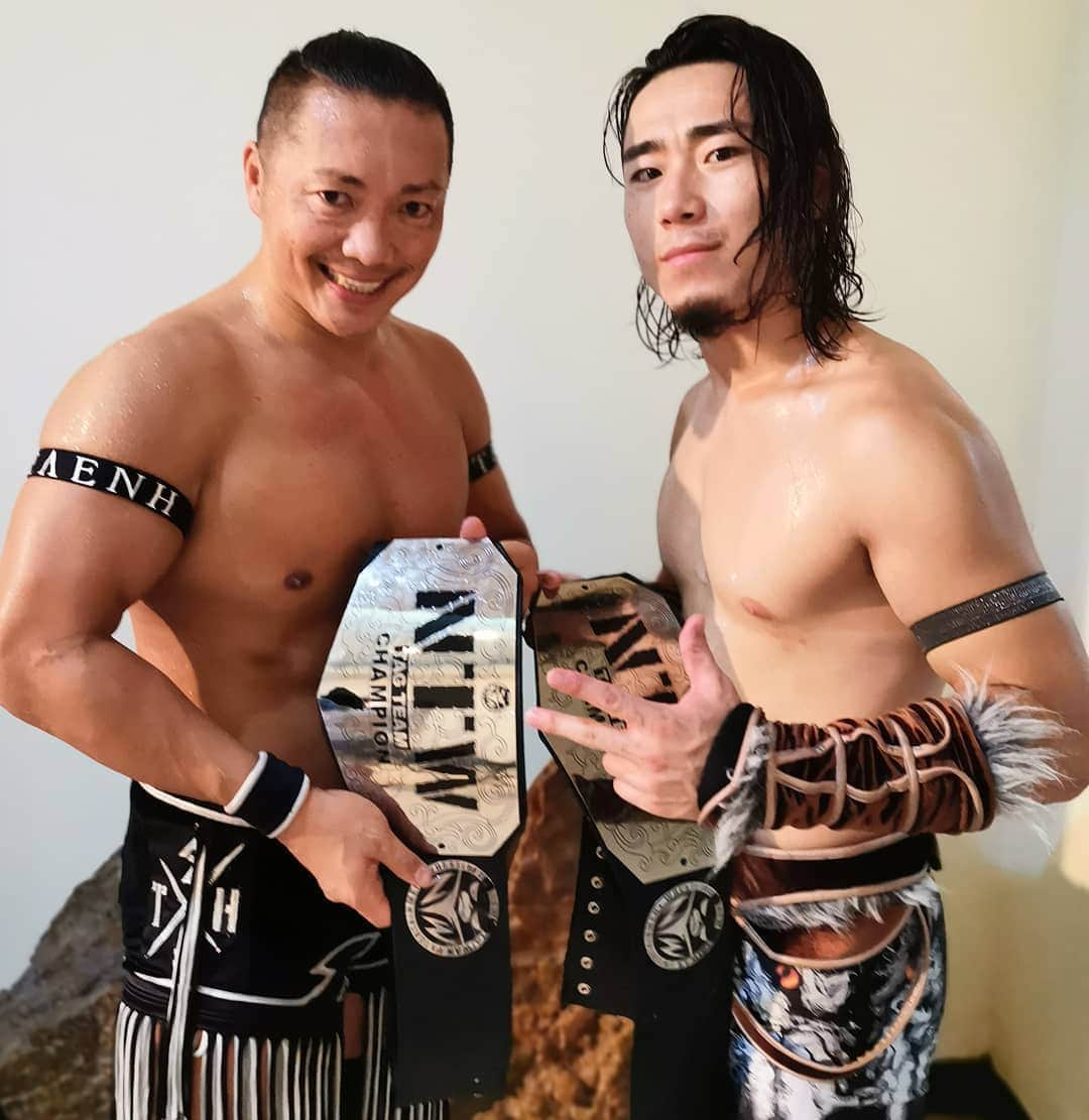 CIMAさんのインスタグラム写真 - (CIMAInstagram)「We defended NTW tag title. #AEW 🇺🇸→ #OWE 🇨🇳→ #ntw 🇹🇼→ #bjw 🇯🇵→ #SPW 🇸🇬→ #w_1 🇯🇵→ #wxw 🇩🇪→ #OWE Toronto🇨🇦 World journey😁 #STRONGHEARTS」7月20日 18時52分 - supercima1115