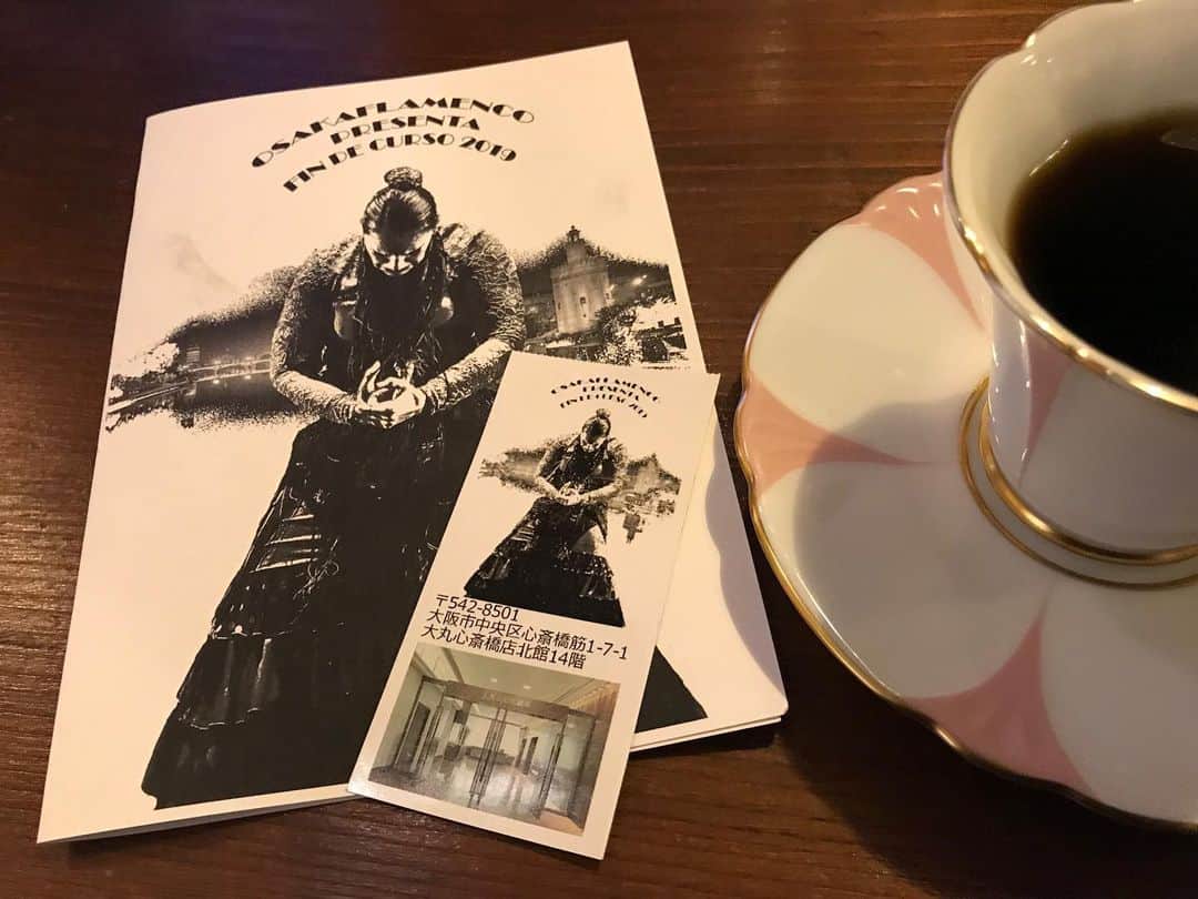 桂のインスタグラム：「OSAKAFLAMENCO PRESENTA FIN DE CURSO 2019  #flamenco #osakaflamenco #pamphlet #ticket #daimarushinsaibashitheater #フラメンコ #発表会 #大丸心斎橋劇場」