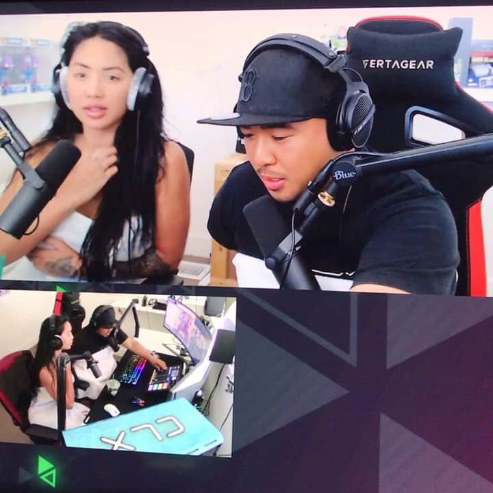 Steve Bitangaのインスタグラム：「Interviewed @marie_madore out of the shower 👿👾🚿🚿🚿! Watch the full interview! LINK IN BIO! 🔥 🕹@clxgaming x 💺@vertagear」
