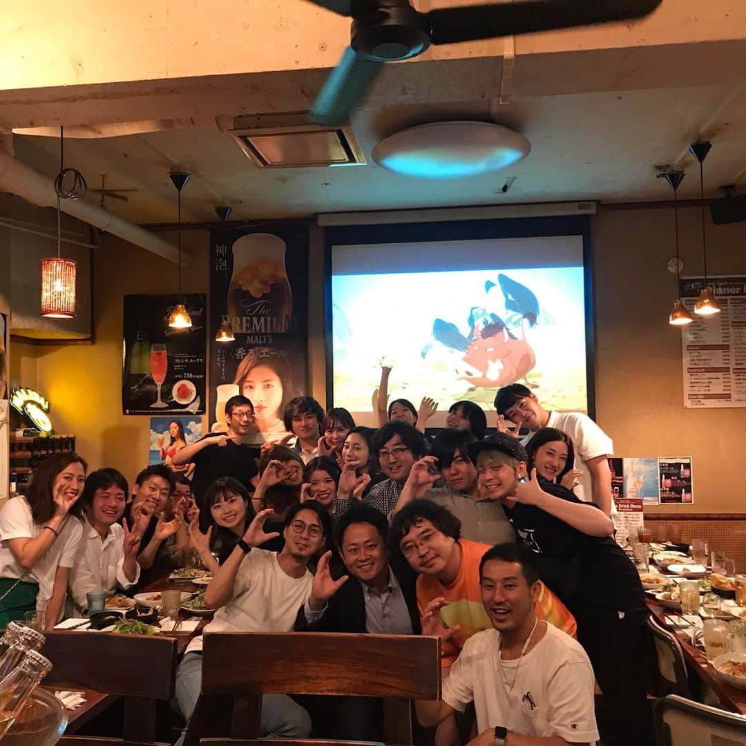 森川亮のインスタグラム：「毎月の社内飲み会。」