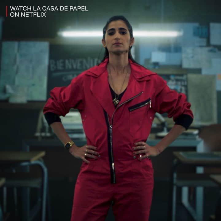 ディーゼルのインスタグラム：「Do you like Nairobi’s jumpsuit? Get one just like hers fresh from the set of @lacasadepapel. If you’re fast enough. Hit the link in bio. #DieselXLCDP」