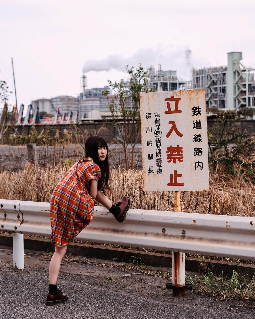 Kumaのインスタグラム：「ʕ•ᴥ•ʔ model: a.s.u.k.a.t location: kawasaki #sonyalphaportrait #a7r3」