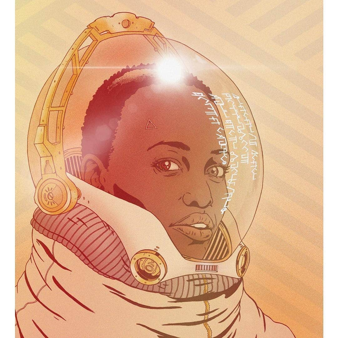 ルピタ・ニョンゴさんのインスタグラム写真 - (ルピタ・ニョンゴInstagram)「It's the 50th anniversary of Apollo 11 moon landing. Some out-of-this-world fan art by @andrewsketchhead to mark the occasion. #Apollo50th」7月21日 0時24分 - lupitanyongo