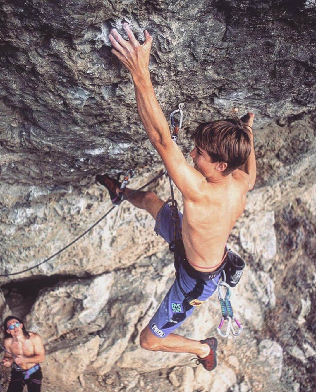 クリス・シャーマさんのインスタグラム写真 - (クリス・シャーマInstagram)「A few classic shots by @jimthornburg  from way back.  I got my start climbing in the early 90’s on the the various crags around the Bay Area like Mikey’s Beach , the pinnacles and castle rock state park.  Pretty wild to reflect on all the places have taken me in the years since. Thanks for the nice memories @jimthornburg」7月21日 0時49分 - chris_sharma