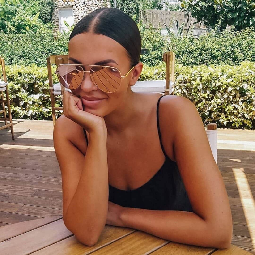 quayaustraliaさんのインスタグラム写真 - (quayaustraliaInstagram)「Brunch ready 🥂with @kristamanninen in HIGH KEY rose/copper fade #QUAYXDESI #QUAYAUSTRALIA」7月21日 0時56分 - quayaustralia