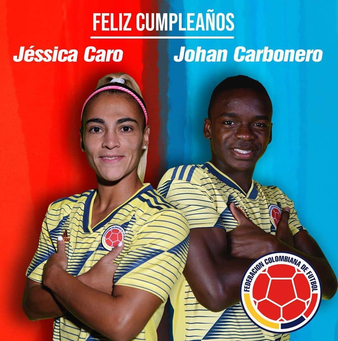 サッカー コロンビア代表チームのインスタグラム：「‪Feliz cumpleaños #️⃣3️⃣1️⃣ para @jekisa6 🎂 ‬ Feliz cumpleaños #️⃣2️⃣0️⃣ para @_jc20___ 🎂 ‬  Esperamos que ambos tengan un lindo día lleno de fútbol y acompañados por sus seres queridos. ‬」