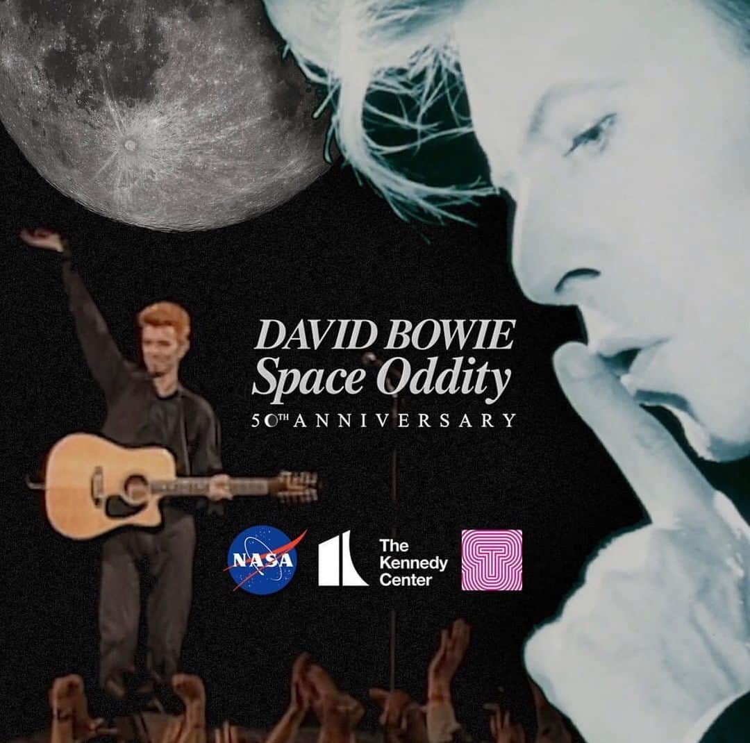 イマン・アブドゥルマジドさんのインスタグラム写真 - (イマン・アブドゥルマジドInstagram)「#rp @davidbowie SPACE ODDITY VIDEO IN WASHINGTON AND TIMES SQUARE TONIGHT “Under the moonlight, this serious moonlight...” As you know, the new David Bowie video for Space Oddity (2019 mix) will be premiered at a NASA event at The Kennedy Center in Washington this evening. The premiere will commemorate 50 years since Apollo 11 landed on the Moon, as well as the 50th anniversary of Space Oddity’s original release.  Shortly afterwards (somewhere between 22:30 and 23:00 ish local time (EST)), the video (without sound) will be aired in Times Square. It was originally to be shown with sound, but due to the extreme heat advisory for today (20th July), the City of NY has cancelled all outdoor events for the health and safety of the public.  Space Oddity 2019 will be available to view online tomorrow from midday UK time (BST), stay tuned for more details tomorrow morning.  The video features footage of David Bowie performing Space Oddity at his 50th birthday concert at Madison Square Garden in 1997 (directed by Tim Pope), married to footage shot and directed by Édouard Lock (the founder and choreographer of the Montreal dance troupe La La La Human Steps), for the onscreen back drop of Bowie’s 1990 Sound & Vision tour.  Go here for the full press release regarding the video for Space Oddity (2019 mix): https://smarturl.it/SpaceOddityNASAevent (Temp link on main page)  #SpaceOddity50 #Apollo50th」7月21日 3時58分 - the_real_iman