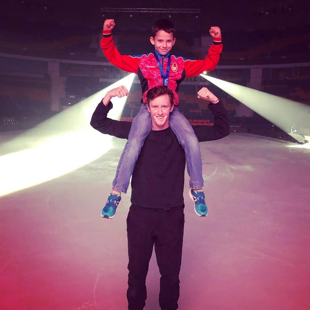 ジェレミー・アボットさんのインスタグラム写真 - (ジェレミー・アボットInstagram)「Today we paid tribute to our dear friend, our brother, Denis Ten. This was a difficult week full of every possible emotion. There were so many tears: from loss, to pain, joy, and friendship. Denis left a lasting legacy through his sport, through his art, his movies, his photos, and his music. He was the only one of his kind and he is sorely missed. Today he was alive and present through the love of everyone in the audience, the sound of every edge, every note of the music, every memory, and every heartbeat. Denis, you may be gone in form, but you will live on for eternity in our hearts, and through the lasting legacy you leave with all the children in Kazakhstan. We love you Denis with all of our hearts! ❤️」7月21日 5時33分 - idreamofjeremy