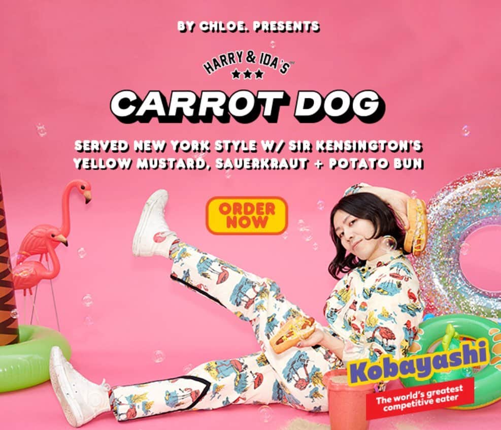 小林尊のインスタグラム：「@eatbychloe ‘s 🥕DOG✨ 🤤🤩 for #foodies ❣️and #hotdoglovers ❣️ 食通とホットドッグ愛好家にも!  #bychloe #foodiegram  #plantbased #vegan #carrotdog #vegetarian #vegedog #bychloe  #takerukobayashi #小林尊 #フードファイター」