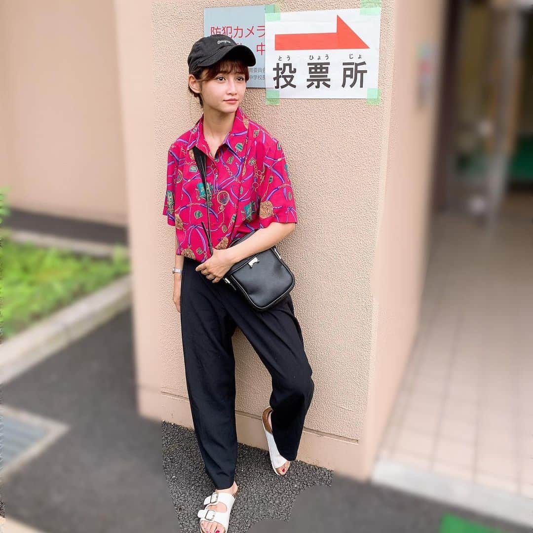 森岡朋奈さんのインスタグラム写真 - (森岡朋奈Instagram)「箱根旅行から帰宅して選挙投票  #選挙 #投票」7月21日 16時19分 - morioka_tomona