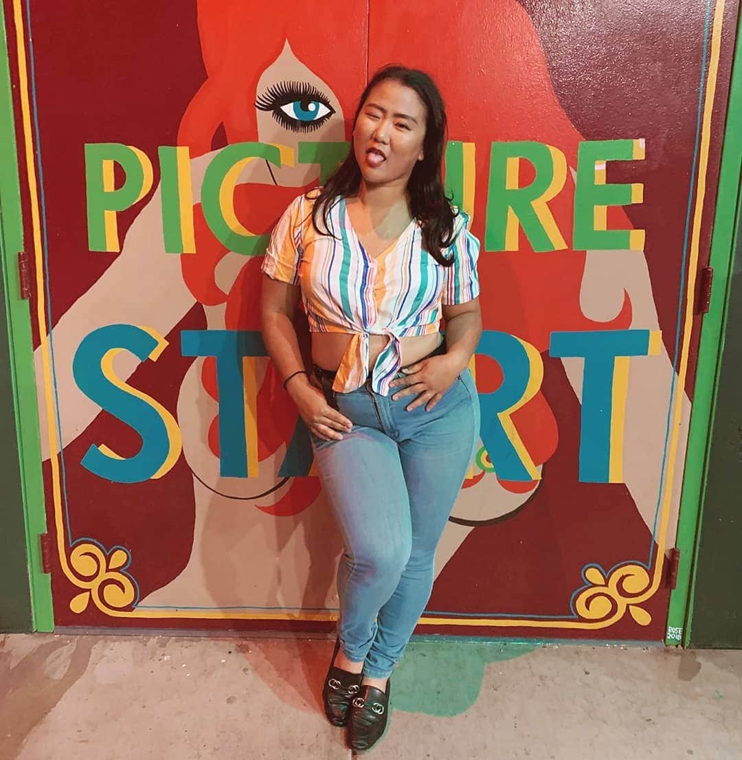 藤井美穂のインスタグラム：「Wanna timeslip to 80's! 👕@sheinofficial  #SHEIN#SHEINgals mihofujiQ2 It is Extra 15% OFF any purchase for the whole site. (valid till 30th Sep.) Search ID: 738634 http://bit.ly/2LTAk7E」