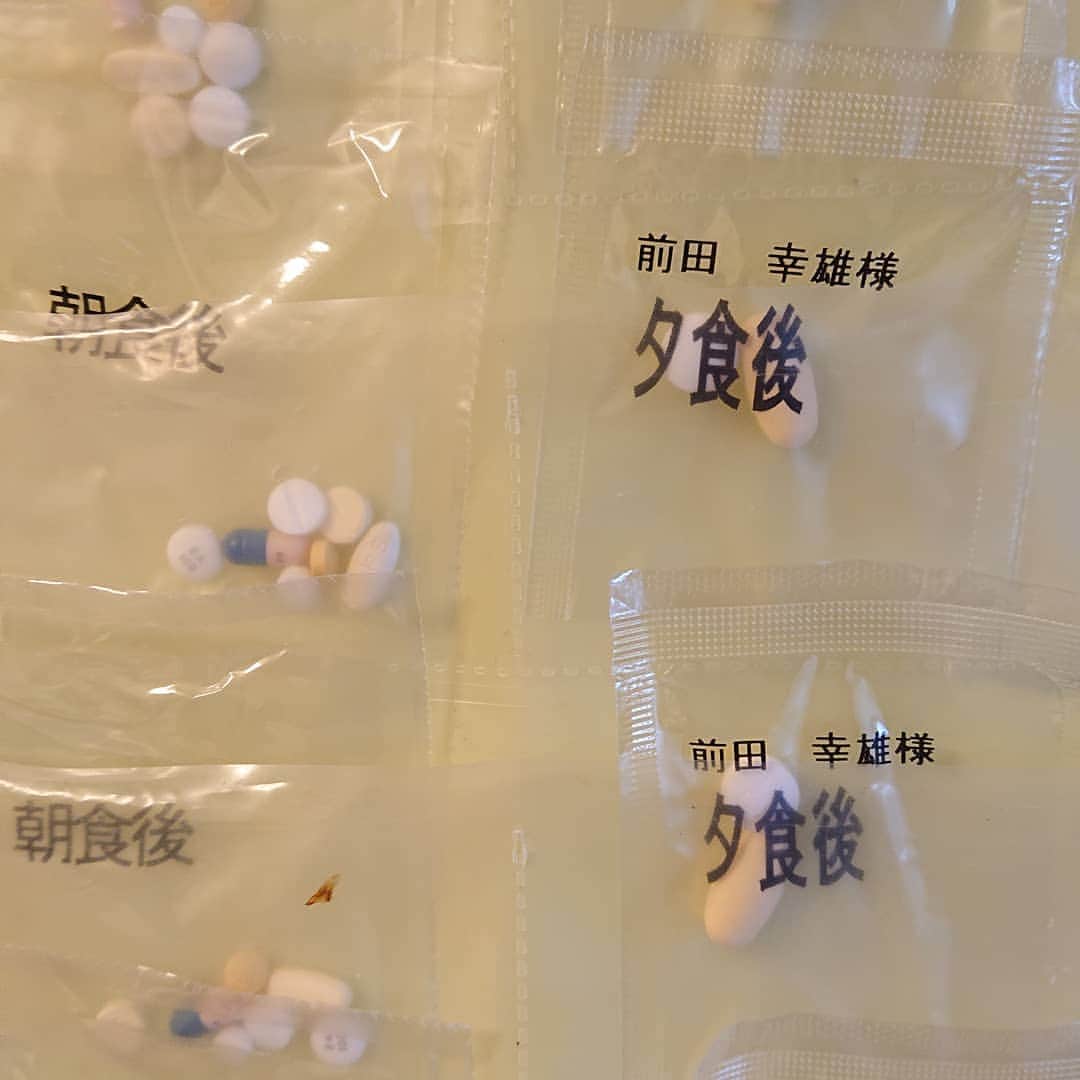 KAORUさんのインスタグラム写真 - (KAORUInstagram)「お薬の仕分け作業、好き♪ 今度の薬屋さんはひとつひとつに名前を入れてくれる！ 分かりやすくて助かる(*^^*) #Marvelouspro #両親 #薬 #仕分け #介護生活」7月21日 9時03分 - yukisaku_88