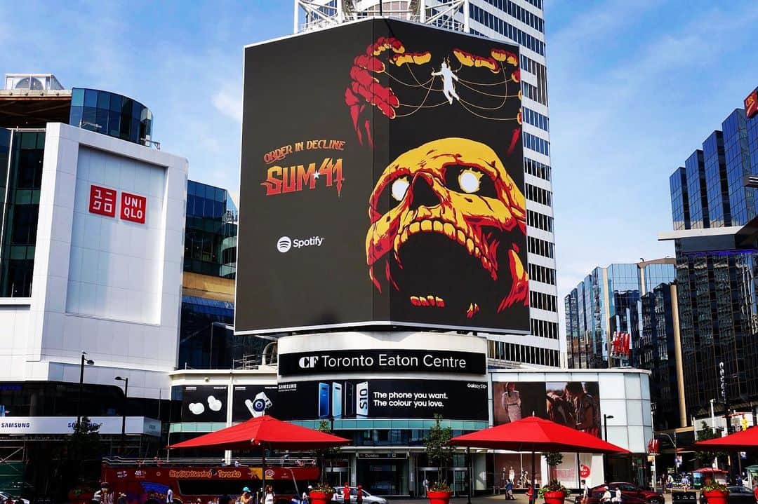 Sum 41さんのインスタグラム写真 - (Sum 41Instagram)「Looking good, @spotify. Thanks for the love.  Toronto, see you August 8th at Echo Beach!  #OrderInDecline」7月21日 9時13分 - sum41