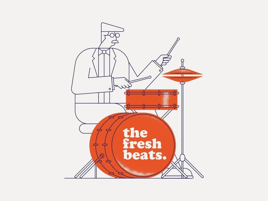 Dribbbleさんのインスタグラム写真 - (DribbbleInstagram)「Are those triple flange or die cast hoops on the snare? Drummer by Studio Warburton⠀ Click the link in our bio to learn more about this Shot!⠀ ⠀ #dribbble #dribbblers #design #illustration #freshbeats #rlrrlrll」7月21日 9時35分 - dribbble