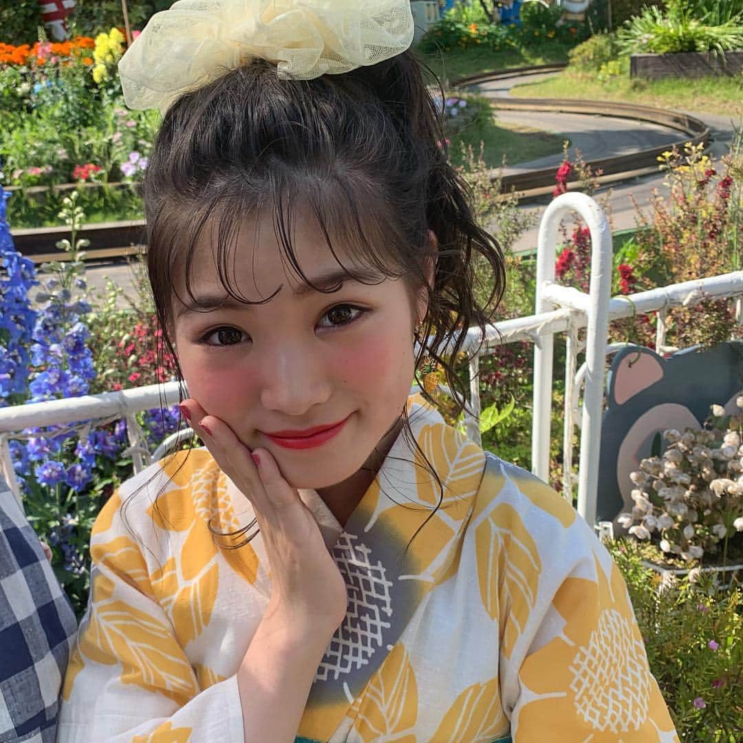 ニコ☆プチさんのインスタグラム写真 - (ニコ☆プチInstagram)「ゆかたちゃま祭り🧸﻿ ﻿ ﻿ #ニコプチ﻿ #丸山真亜弥﻿ #ゆかた﻿ #浴衣﻿ #ただひたすらにまわるまるやま」7月21日 11時01分 - nicopuchi_official