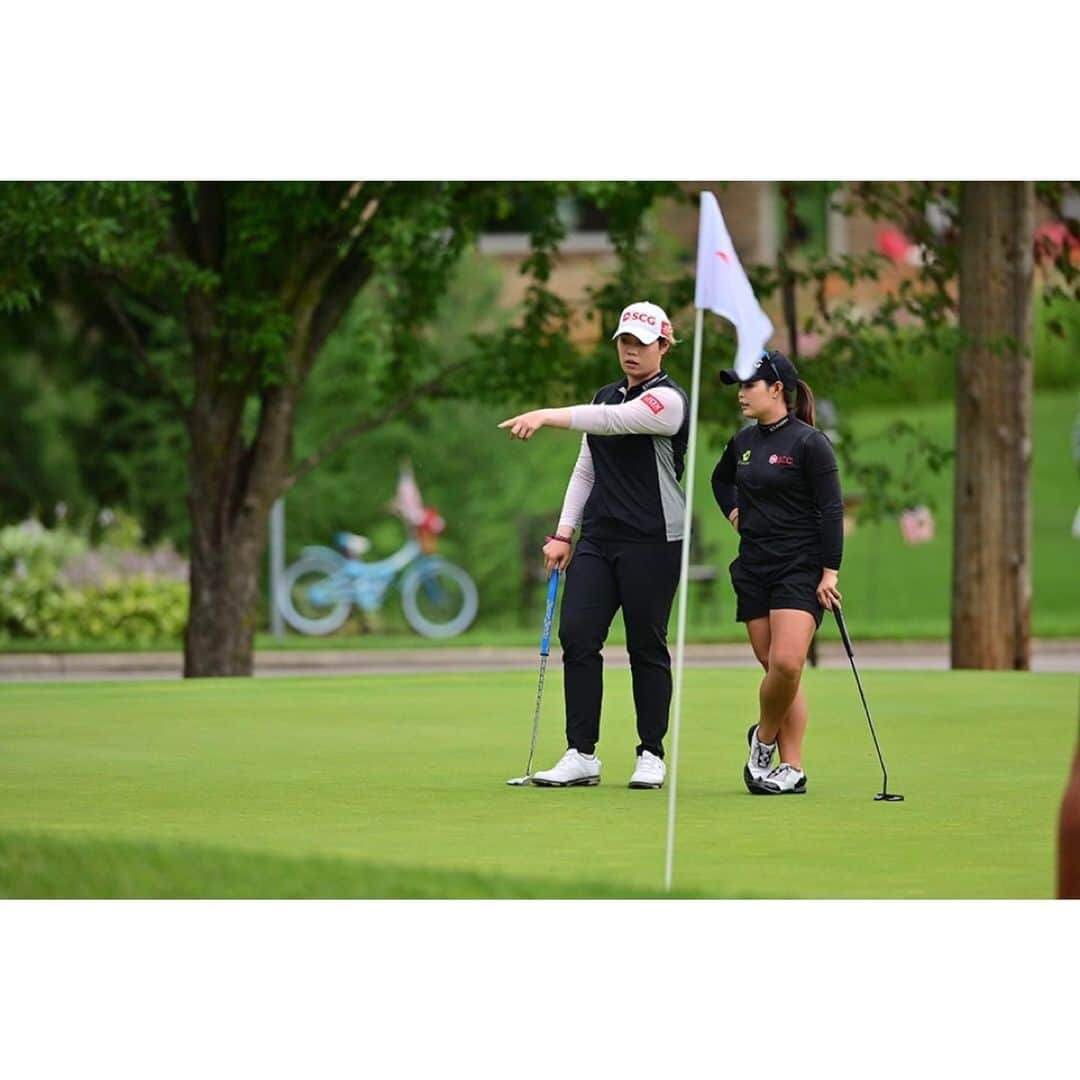 モリヤ・ジュタヌガーンさんのインスタグラム写真 - (モリヤ・ジュタヌガーンInstagram)「Team M&M #teamUP #LPGA #momoriya #mayariya」7月21日 11時21分 - mo_moriya