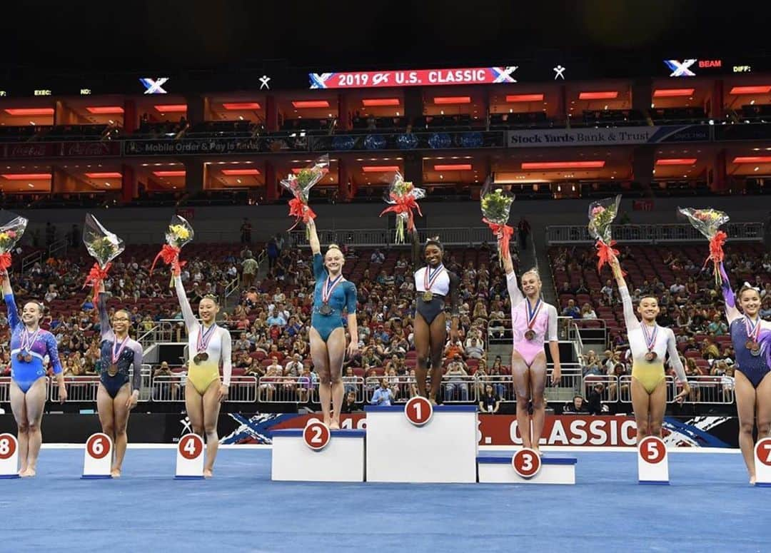 Inside Gymnasticsさんのインスタグラム写真 - (Inside GymnasticsInstagram)「#CountdownToTokyo GK Classic Results 1. Simone Biles, Spring, Texas, 60.000 2. Riley McCusker, Brielle, N.J., 57.900 3. Grace McCallum, Isanti, Minn., 57.700 4. Kara Eaker, Grain Valley, Mo., 56.800 5. Leanne Wong, Overland Park, Kan., 56.650 6. Morgan Hurd, Middletown, Del., 56.500 7. Aleah Finnegan, Lee's Summit, Mo., 55.500 8. Faith Torrez, Pleasant Prairie, Wis., 55.250 9. Shilese Jones, Westerville, Ohio, 55.050 10. Jade Carey, Phoenix, Ariz., 54.950 11. Jordan Chiles, Spring, Texas, 54.650 12. Emily Lee, Los Gatos, Calif., 54.400 13. Gabby Perea, Geneva, Ill., 52.050 14. Alexis Jeffrey, Warrensburg, Mo., 51.150 15. Olivia Hollingsworth, Seabrook, Texas, 50.700 Photo @usagym」7月21日 12時54分 - insidegym