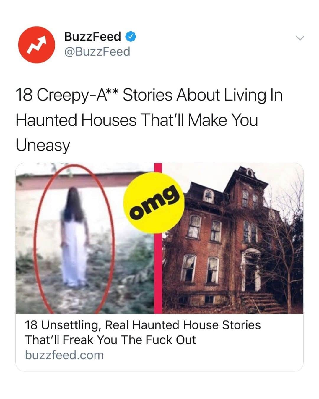 BuzzFeedさんのインスタグラム写真 - (BuzzFeedInstagram)「Need a good haunted house story? Of course you do 🏚 Link in bio 😰」7月21日 12時59分 - buzzfeed