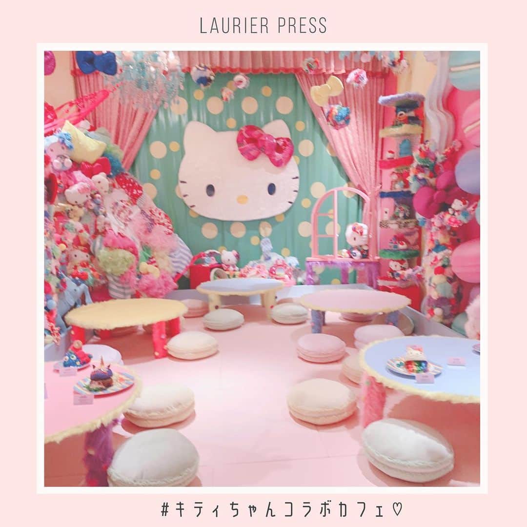 ローリエプレス編集部さんのインスタグラム写真 - (ローリエプレス編集部Instagram)「大好きなキティちゃんに会える♡　﻿ ﻿ 原宿の人気カフェ #kawaiimonstercafeharajuku に、期間限定コラボでキティちゃんがやってきたよ！﻿ ﻿ 夏休みに絶対いきたい♡﻿ ﻿ ﻿ ﻿ ❤︎❤︎❤︎ みどころポイント ❤︎❤︎❤︎﻿ KAWAII MONSTER CAFE×ハローキティ﻿ ﻿ 1. #sweetsgoround がキティちゃんに！﻿ 2. カラフルでフォトジェニックなコラボメニューがたくさん♡﻿ 3. #melteahellokittyroom はピンクの畳のお座席♡﻿ 4. キュートな#チョッピー に会えたらラッキー！﻿ 5. オリジナルグッズはお土産やプレゼントにもぴったり！﻿ ﻿ 📍 @kawaiimonstercafe﻿ 渋谷区神宮前4丁目31‐10YMスクエア 4F﻿ 平日11:30〜16:30、18:00〜22:30、日曜11:00〜20:00﻿ ﻿ 🎀 Mel-Tea Hello Kitty Room﻿ 期間 7/12〜9/1予定﻿ ※予約詳細は公式情報をチェックしてね！﻿ ﻿ ﻿ ﻿ ﻿ ﻿ ﻿ ﻿ ﻿ ﻿ ﻿ #ローリエプレス #原宿カフェ #カワイイモンスターカフェ」7月21日 13時50分 - laurier_press