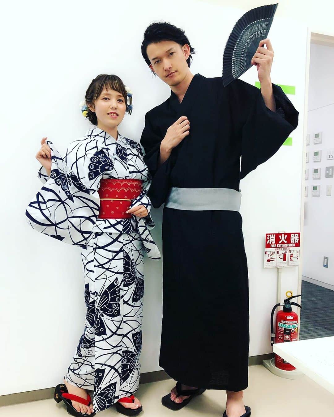 伊藤陽佑のインスタグラム：「特撮密林学校 ご来場誠にありがとうございました 浴衣はええな #菊地美香」