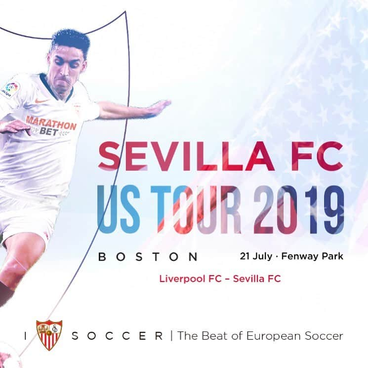 セビージャFCさんのインスタグラム写真 - (セビージャFCInstagram)「🇺🇸 ¡Ha llegado el día! Esta noche nos reencontramos con el @liverpoolfc para cerrar la parte veraniega del #SevillaFCUSTour. Recuerda, a las 00.00 horas desde Boston en #SFCTV. 📺⚪️🔴 #vamosmiSevilla #WeareSevilla」7月22日 1時31分 - sevillafc