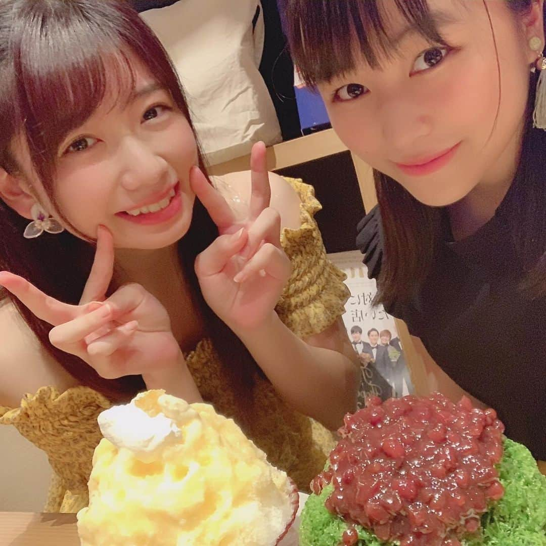 島崎友莉亜さんのインスタグラム写真 - (島崎友莉亜Instagram)「どどーん🍵 こないだちなっちゃん先輩と行ってきました！  初のお店でかき氷〜ふわふわ〜 ゆりは悩んで宇治抹茶選びました！白玉もついてるの！  場所は【#まめ茶和ん】 うどんもとても美味しそうでした♩  #かき氷 #飯田橋 #おいしい #宇治抹茶 #アイドル #島崎友莉亜 #アプガ2」7月21日 17時44分 - yuria_shimazaki_uug2ki