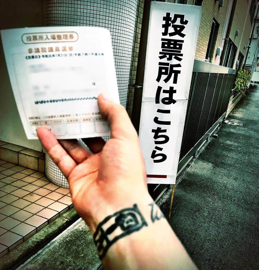 JIGEN さんのインスタグラム写真 - (JIGEN Instagram)「選挙に行こう！選挙に行こう！」7月21日 18時54分 - jigen_momonashi