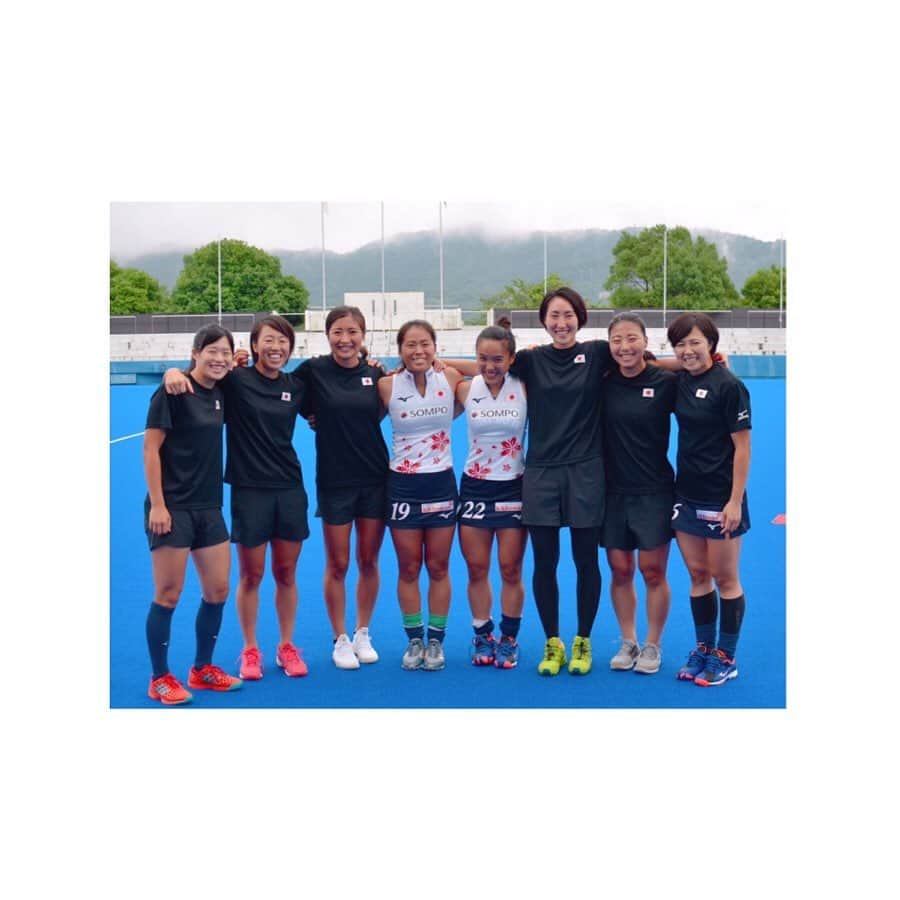 三橋亜記のインスタグラム：「. Hiroshima camp ✅ Thank you for supporting us 🌸 #sakurajapan #hockey #ccrs #redsparks #さくらジャパン #ホッケー #コカ・コーラ #レッドスパークス」