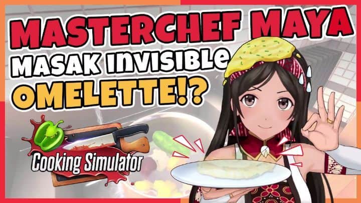 のインスタグラム：「Just uploaded a new gaming video (Cooking Simulator Part 2) 🎮 I cooked omelette and one favorite recipe!! Let's cook🍳 . Please check my YouTube channel ٩(๑❛ᴗ❛๑)۶  #mayaputri #halomaya #gameplay #gaming #virtualyoutuber #youtuber #maya #newvideo #video #youtube #vtuber #indonesia #cookingsimulator #cooking」