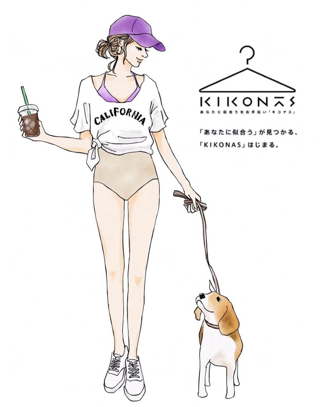 saekoのインスタグラム：「. お天気はパッとしませんが、ムシムシしてきたのでちょっと水着モードになってきた気がする✍️ ららぽーと・ラゾーナのwebマガジンKIKONAS( @lalaport_kikonas )でイラストを担当させていただいた記事が公開されてます。 後編は『映える水着コーデ』✨ よかったらチェックしていただけると嬉しです♡ プロフィールのリンクからどうぞ〜(数日貼っておきます) URLは↓ https://mitsui-shopping-park.com/lalaport/kikonas/trend/t_85/index.html  よろすくお願いします◟̑◞̑♡ . すみません、コメントのお返事もう少しお待ちください〜🙇‍♀️ #kikonas#ららぽーと#ラゾーナ#イラスト#ファッションイラスト#イラストレーター#アートワーク#イラストグラム#illustgram#水着コーデ#水着#大人水着#swimwear#海#プール#ビーチ#キャップ#犬#ビーグル#散歩#夏コーデ#draw#drawing#fashionsketch」