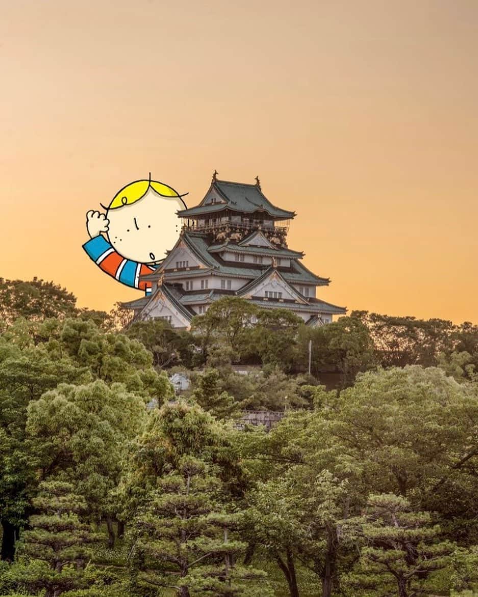 Osaka Bob（大阪観光局公式キャラクター）さんのインスタグラム写真 - (Osaka Bob（大阪観光局公式キャラクター）Instagram)「Osaka Castle, located in the center of Osaka, is stunning even from a distance! ⠀⠀⠀⠀⠀ 大阪の真ん中に位置する大阪城は、遠くから見ても迫力満点!! 昔の人も、おんなじ景色を見ていたんかなぁ… ⠀⠀⠀⠀⠀ ————————————————————— #maido #withOsakaBob #OSAKA #OsakaJapan #大坂 #오사카 #大阪 #大阪観光 #visitjapan2019 #tourism #sightseeing #travelgram #travelinjapan #osakatrip #Оsака #Осака #โอซาก้า  #大阪旅行 #오사카여행 #日本景點 #OsakaCastle #大阪城」7月21日 21時57分 - maido_osaka_bob
