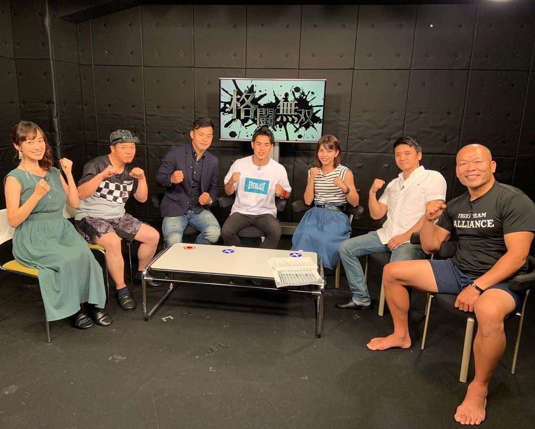 及川奈央さんのインスタグラム写真 - (及川奈央Instagram)「本日は #サムライTV ｢ #月刊格闘無双 ｣の #収録 でした。  #座談会 ゲストにはKNOCK OUT新プロデューサーに就任された #山口元気 さん、 #小笠原瑛作 選手、 #日菜太 選手、 #ぱんちゃん璃奈 選手をお迎えし、沢山の貴重なお話を伺えて レギュラーメンバーの #やべきょうすけ さん #髙阪剛 さんと共に盛り上がりました❁ 7月26日(金)20時からの放送をぜひお楽しみに。#knockout #格闘技」7月21日 22時34分 - naooikawa