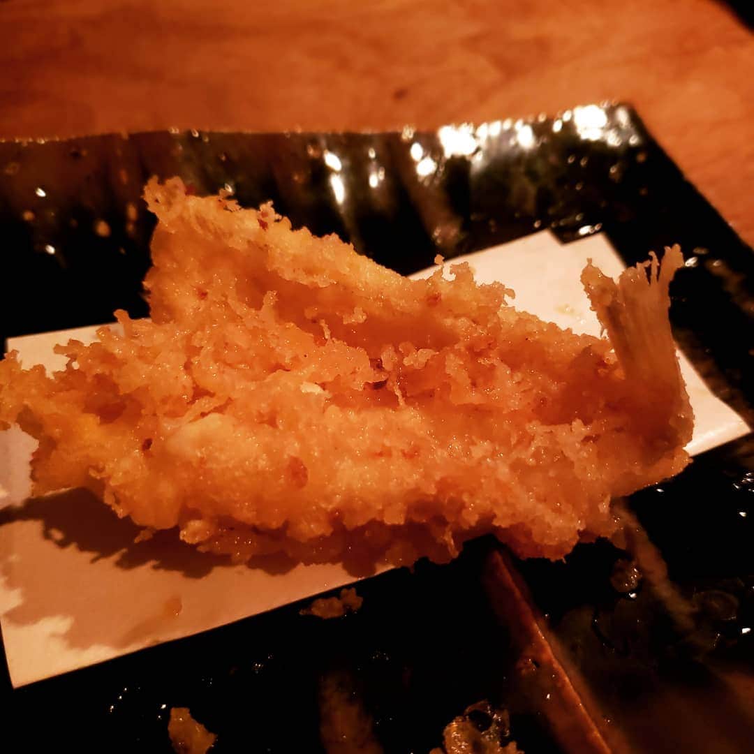 東朋宏さんのインスタグラム写真 - (東朋宏Instagram)「今日の稽古終わり飯は天ぷら‼️ 最初の冷やしおでんからめっちゃ旨かったな～！ 稽古の度に舌が贅沢になって来ちゃったよ。。。(笑)  #ファイヤーヒップス #舞台 #武蔵小山 #スクエア荏原 #ひらつかホール #天ぷら #冷やしおでん #東max #永島聖羅 #西野太盛 #高橋健介 #ハマカーン #東ともひろ #これで明日も頑張れる」7月21日 23時04分 - tomohiro_azuma