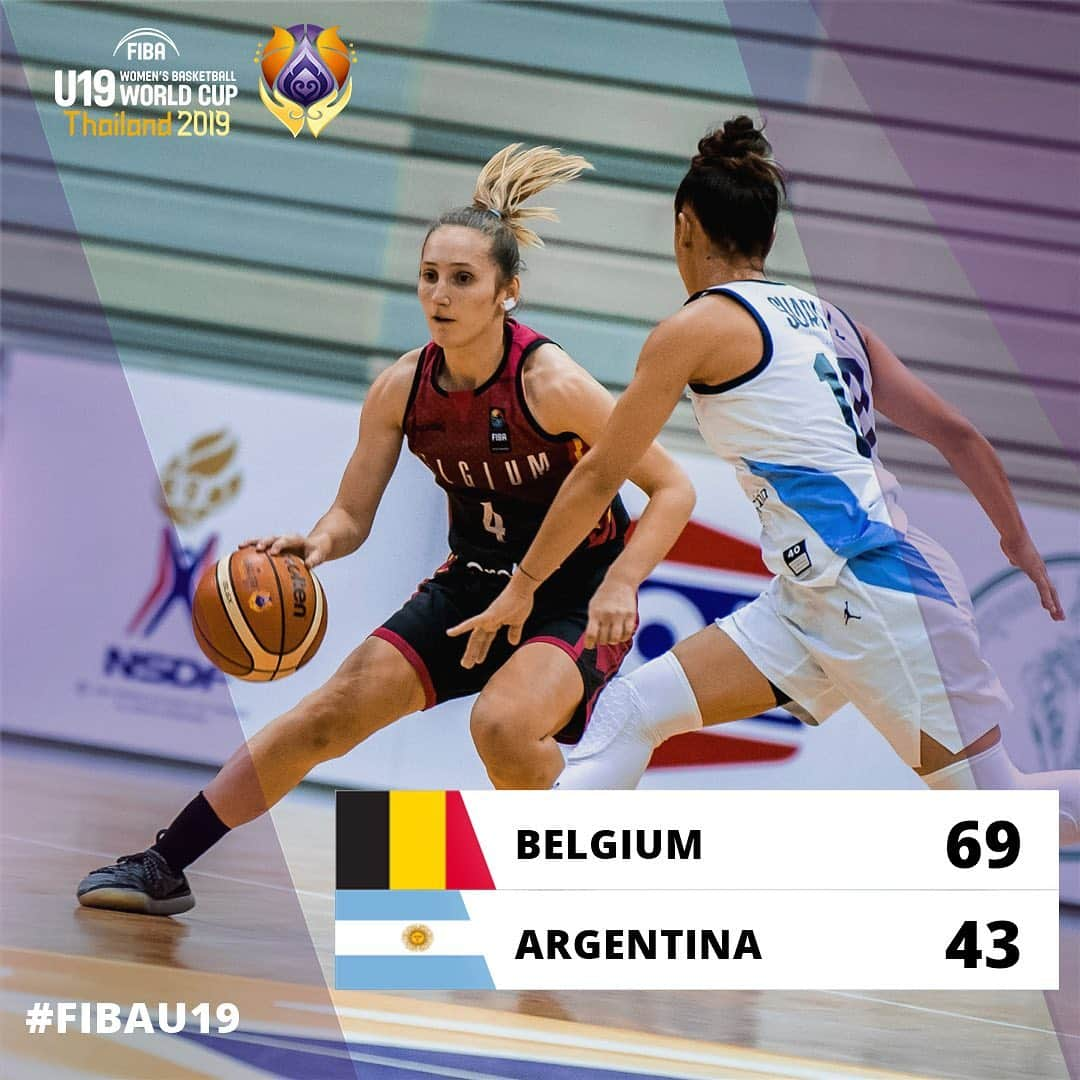 FIBAさんのインスタグラム写真 - (FIBAInstagram)「@basketballcolombiano 🇨🇴 register a historic first win whilst @basketbols 🇱🇻, @basketballbelgium 🇧🇪, @usabasketball 🇺🇸 and @baloncestoesp 🇪🇸 all move to 2-0 on Day 2 of the #FIBAU19 Women’s Basketball World Cup! 🙌」7月22日 0時26分 - fiba