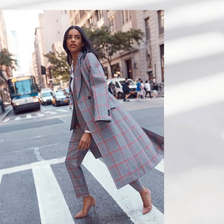 Saks Fifth Avenueのインスタグラム：「Today’s Forecast: Clear skies and the ultimate Sunday powersuits from @ralphlauren, @maxmara and @escadaofficial. Pinstripe, polka-dot or plaid...which will you choose? #SaksStyle」