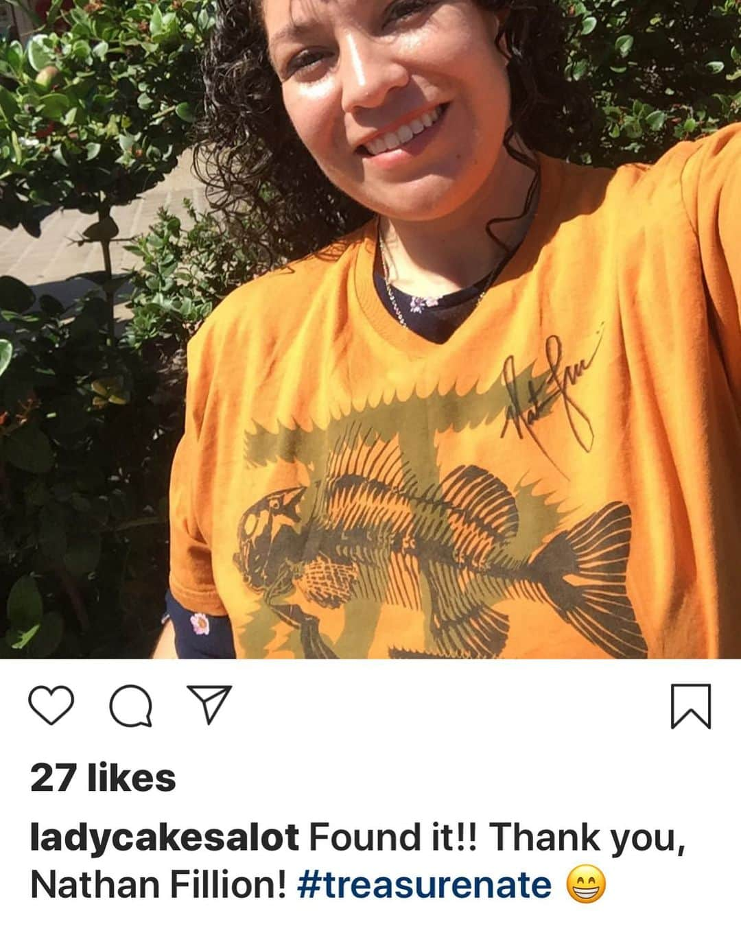 ネイサン・フィリオンさんのインスタグラム写真 - (ネイサン・フィリオンInstagram)「Congrats, @ladycakesalot ! That shirt was given to me by Adam Baldwin. I’m telling you this as a warning because it hasn’t been washed. Stay shiny.」7月22日 2時55分 - nathanfillion