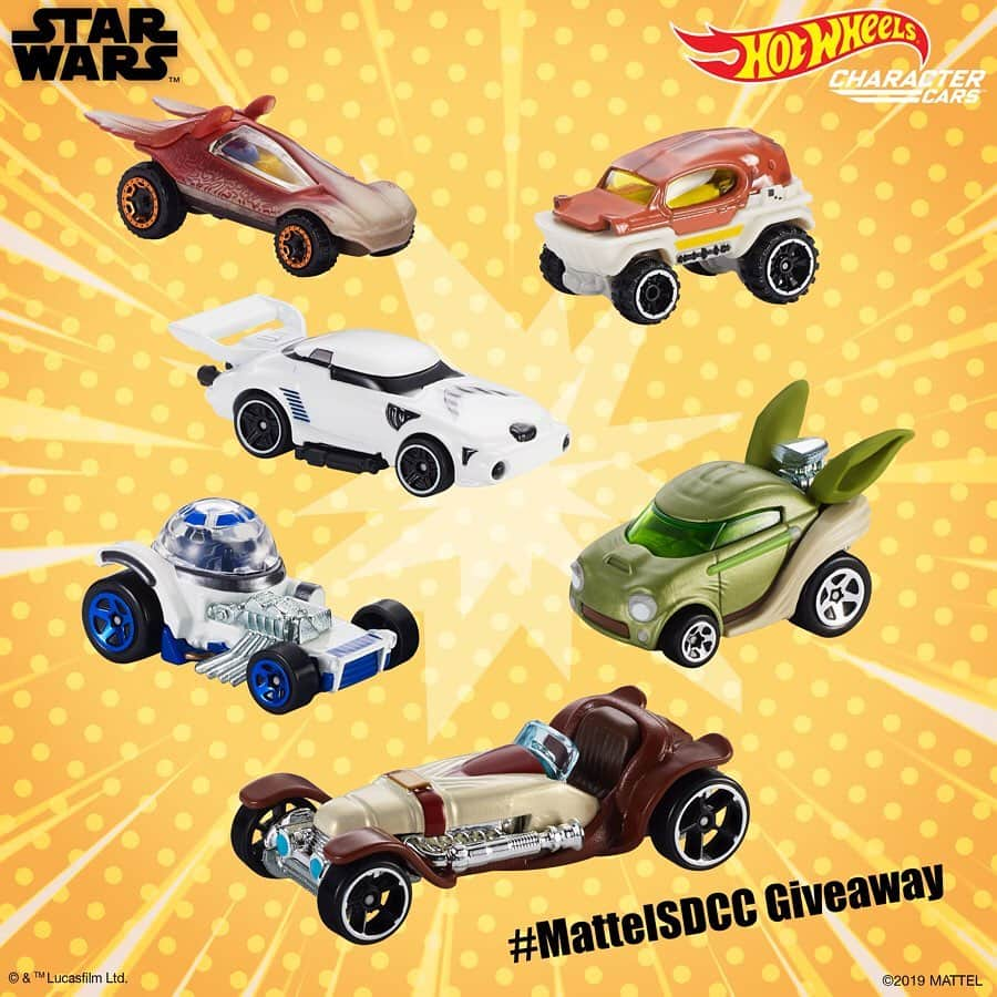 Hot Wheelsさんのインスタグラム写真 - (Hot WheelsInstagram)「#MattelSDCC Giveaway! Make the jump to lightspeed and head to the @mattel booth at 11am PST and get a free Star Wars Hot Wheels Character Car #HotWheels #sdcc2019」7月22日 3時00分 - hotwheelsofficial