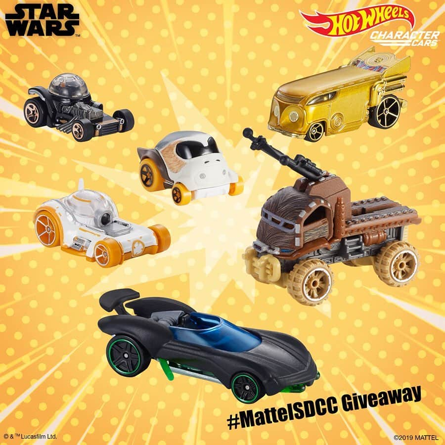 Hot Wheelsさんのインスタグラム写真 - (Hot WheelsInstagram)「#MattelSDCC Giveaway! Make the jump to lightspeed and head to the @mattel booth at 11am PST and get a free Star Wars Hot Wheels Character Car #HotWheels #sdcc2019」7月22日 3時00分 - hotwheelsofficial