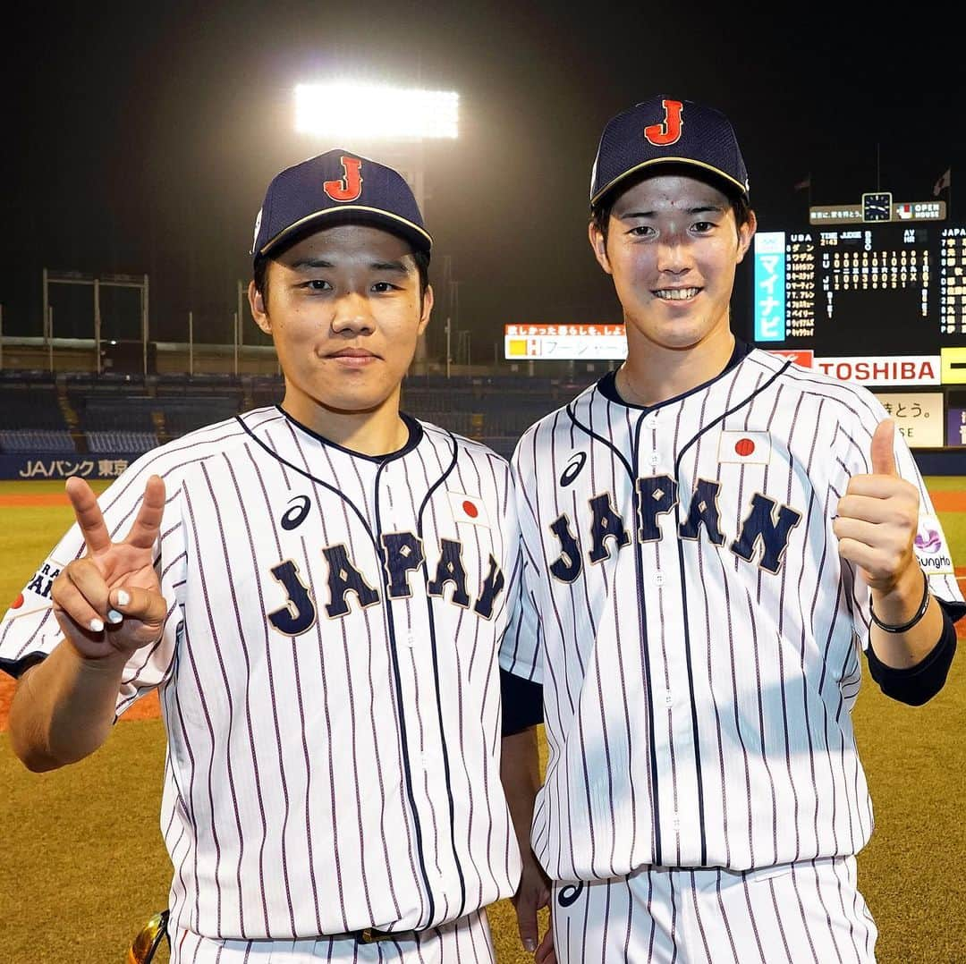 侍ジャパンさんのインスタグラム写真 - (侍ジャパンInstagram)「⠀ 第43回 日米大学野球選手権大会 第5戦 日本 6 - 1 アメリカ  日本が3大会ぶり19回目の優勝🏆✨ 森下が5回1安打無失点⚾️投打が噛み合い快勝‼️⠀ ⠀ #侍ジャパン #大学代表 #日米大学野球 #明治神宮野球場 #森下暢仁 #明治大学 #海野隆司 #東海大学 #宇草孔基 #法政大学 #児玉亮涼 #九州産業大学 #早川隆久 #早稲田大学 #柳町達 #慶應義塾大学」7月22日 3時22分 - samuraijapan_official