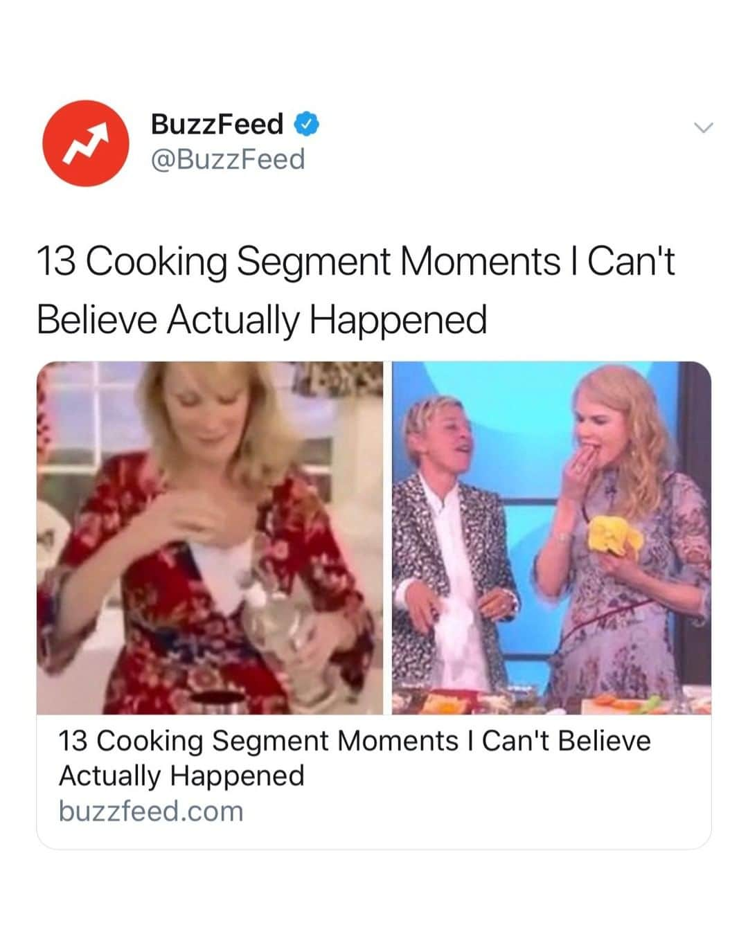 BuzzFeedさんのインスタグラム写真 - (BuzzFeedInstagram)「Shoutout to cooking segments, the segments of shows most prone to chaos (apparently) 😦 Link in bio 👀」7月22日 5時00分 - buzzfeed