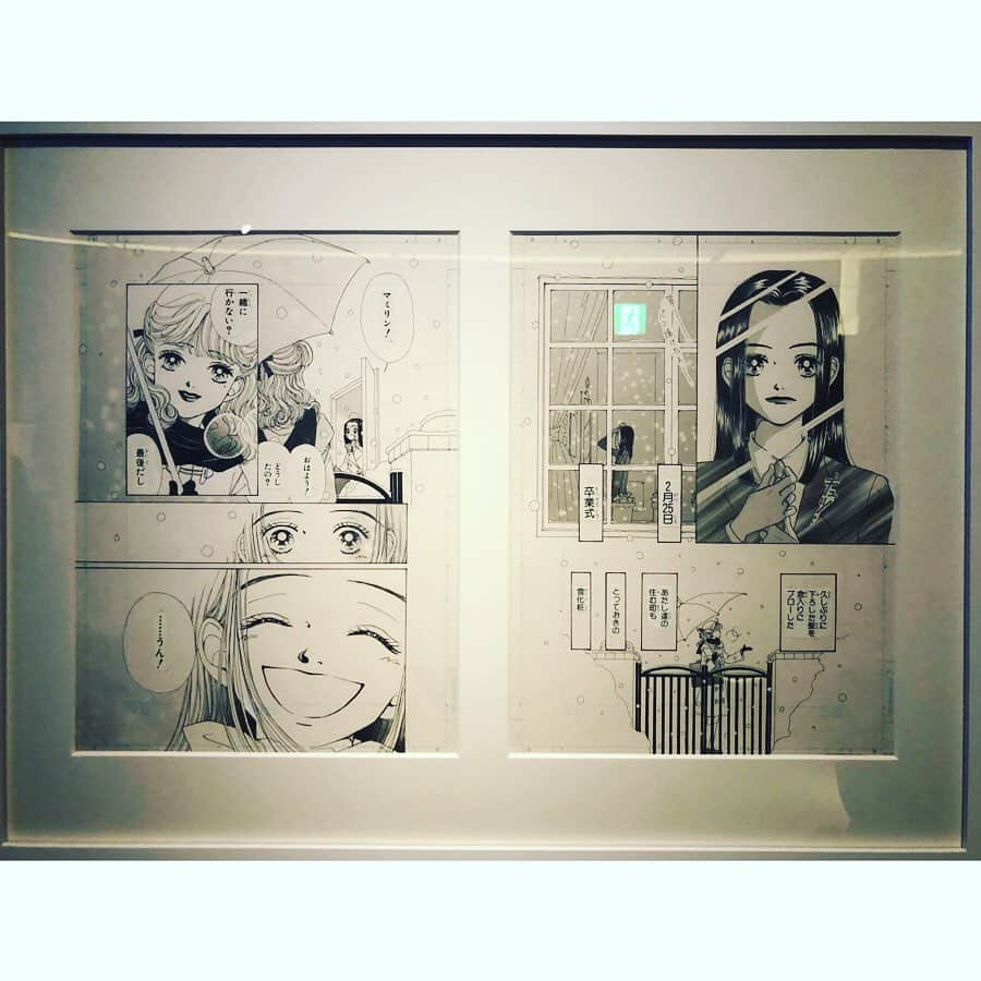 佐々木海さんのインスタグラム写真 - (佐々木海Instagram)「畑ちゃんと一緒に「#りぼん展 」に行ってきました〜❗️ 懐かしすぎる……🥺 うちがどんだけ#天使なんかじゃない が好きやったか……❗️ 友達と絵を描いたりしたな〜☺️ 子供ができたら翠と晃って名付けるっていうたり、すべてが天ない色に染まってたわ☺️ 高校になったらこんな恋ができると思ってたけど、全然やったわww ただね、高校の卒業式は念入りにブローして行ったよ😆 そして岡田あ〜みん先生…何回読み返しても笑える漫画がかける天才。復活してほしい🥺」7月22日 11時58分 - umi_carnelian