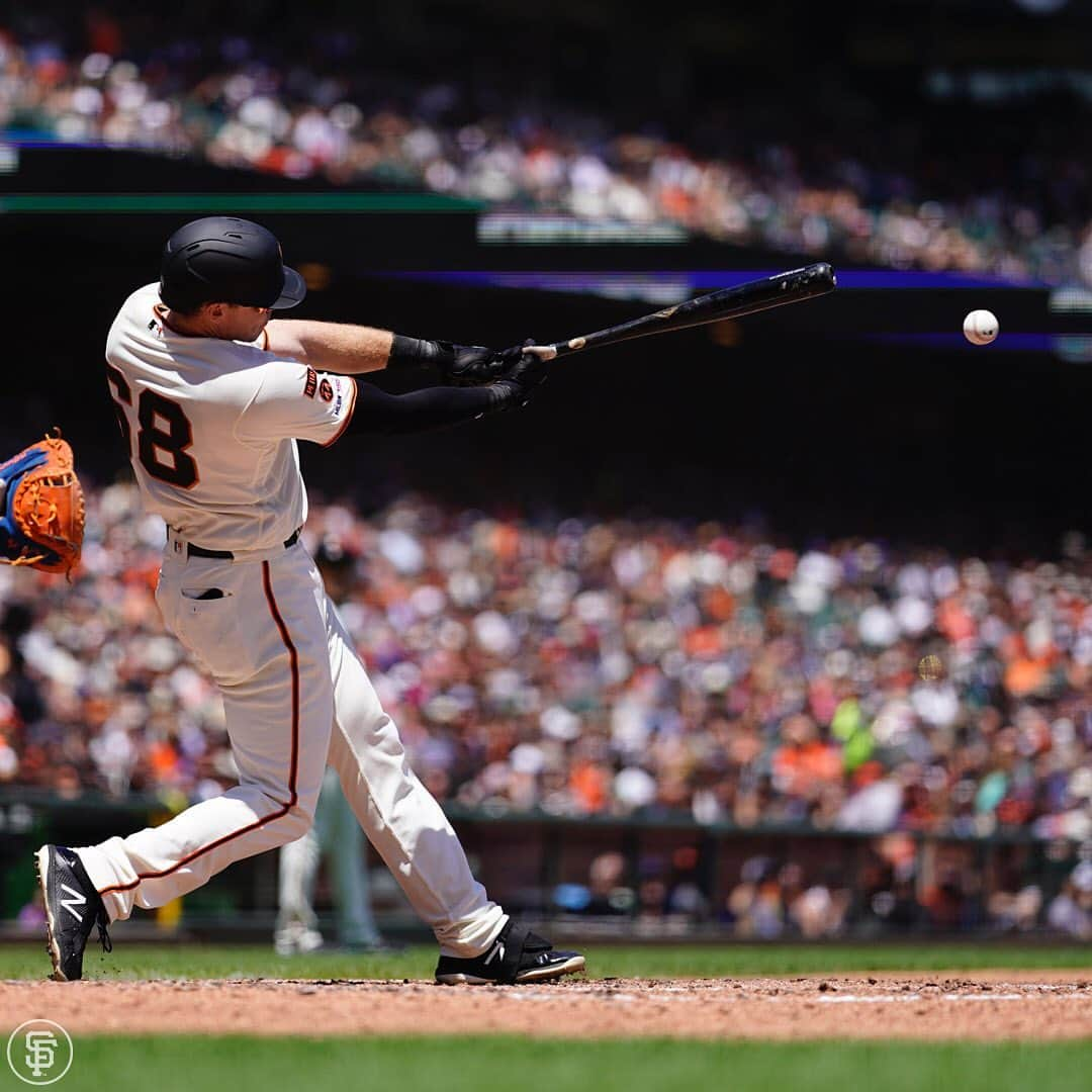 サンフランシスコ・ジャイアンツさんのインスタグラム写真 - (サンフランシスコ・ジャイアンツInstagram)「Zach Green with his second Major League hit and first Major League RBI 👊」7月22日 6時34分 - sfgiants