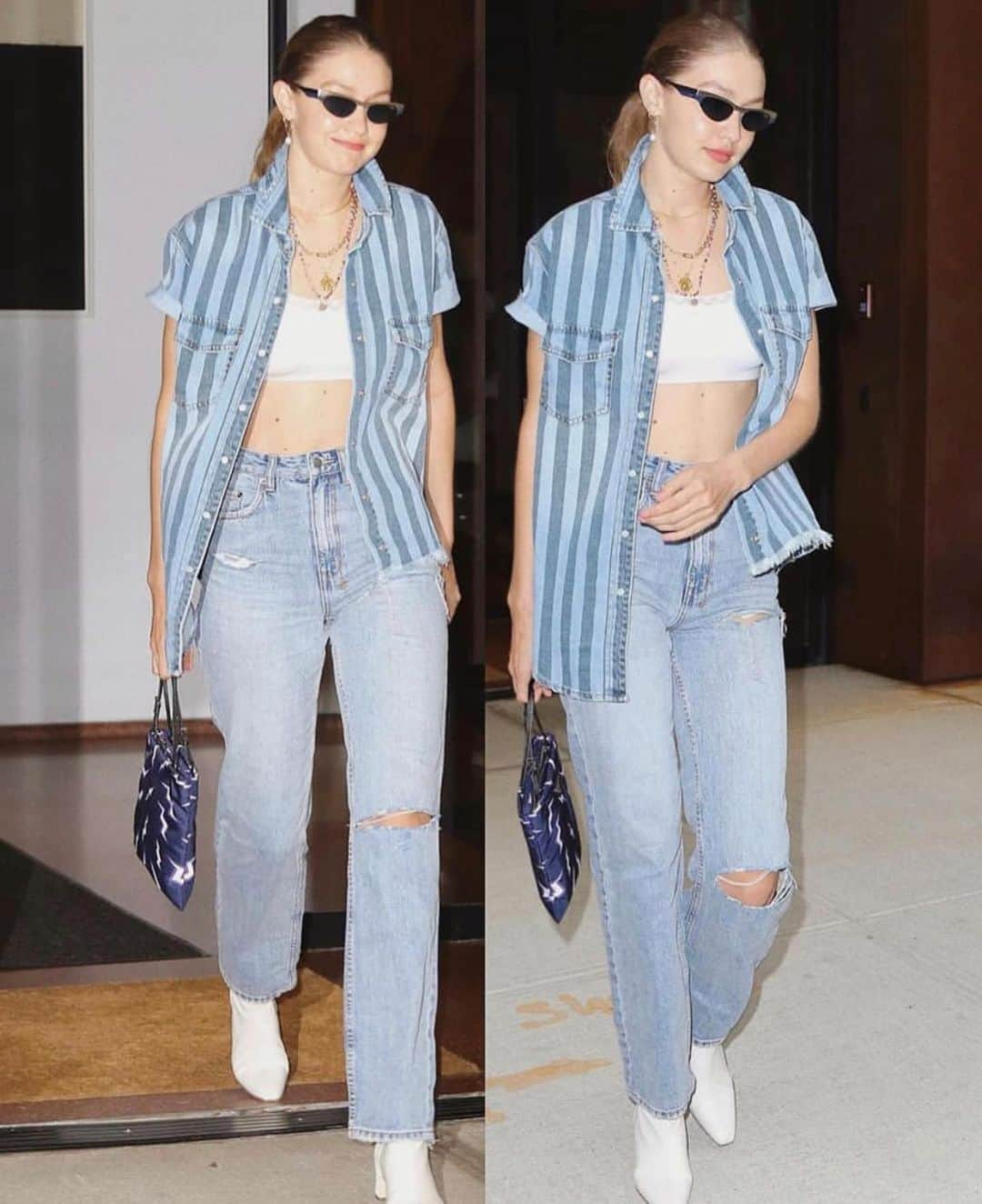 ツビさんのインスタグラム写真 - (ツビInstagram)「++ girl @gigihadid wears @kendalljenner Fall ‘19 Playback Jean Skream Trashed 🔥🔥 Available Online & Instore Now」7月22日 6時40分 - ksubi