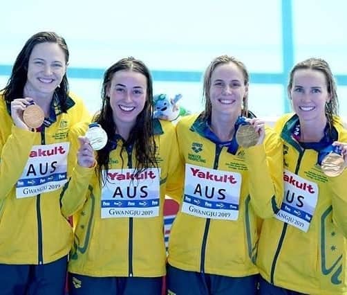 ケイト・キャンベルさんのインスタグラム写真 - (ケイト・キャンベルInstagram)「Can I get an Aussie, Aussie, Aussie?! So incredibly proud to be a part of this relay team. Just a bunch of Aussie girls on top of the world 💪🇦🇺❤🤗」7月22日 9時23分 - cate_campbell